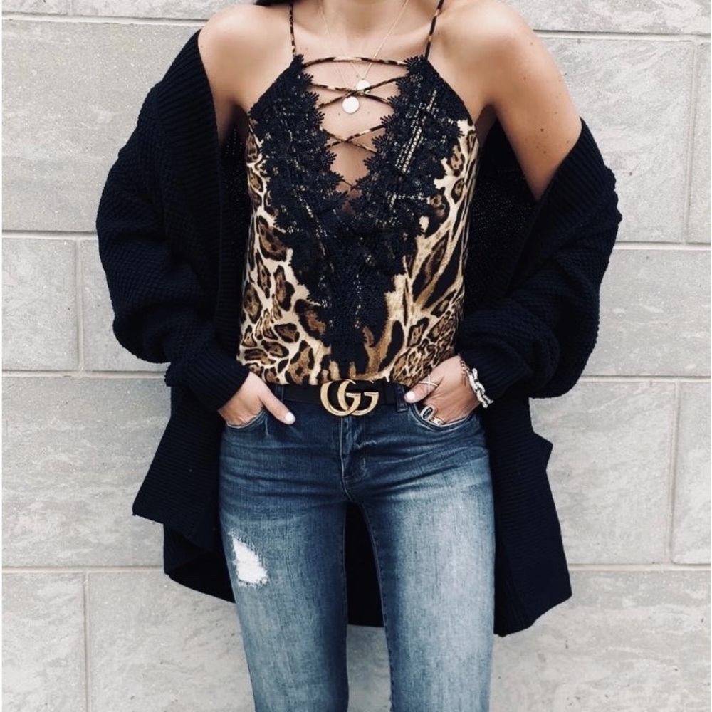 WAYF Leopard Print Cami Top , Plus Size Available